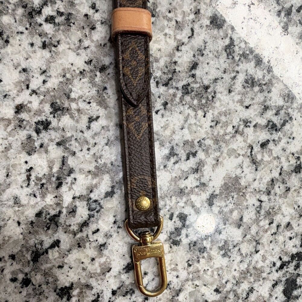Authentic Louis Vuitton Monogram Canvas 16mm Adjustable Shoulder Strap Pristine - Picture 11 of 16